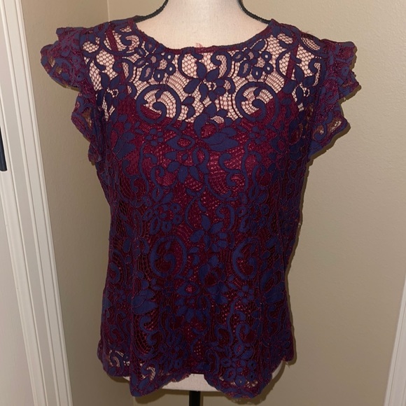 I.N. San Francisco Tops - I.N. San Francisco lace top size Large